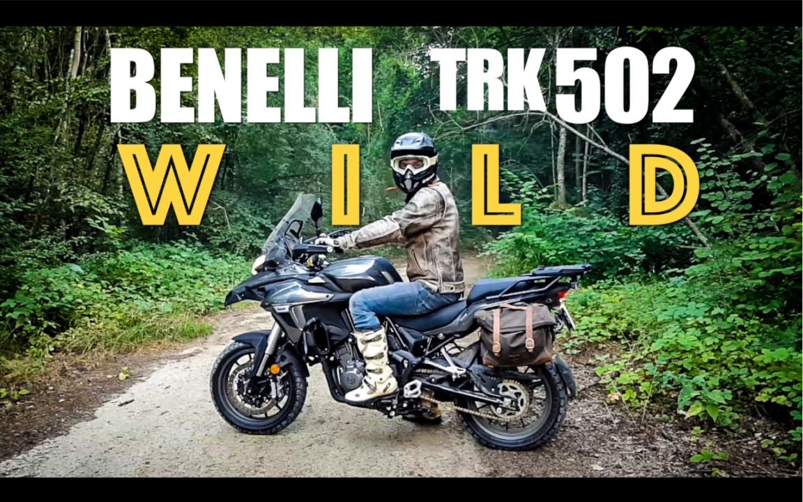 Essai de la Benelli TRK 502 en forêt par Les Vieux Boulons, concessionnaire moto à Lagny-Sur-Marne