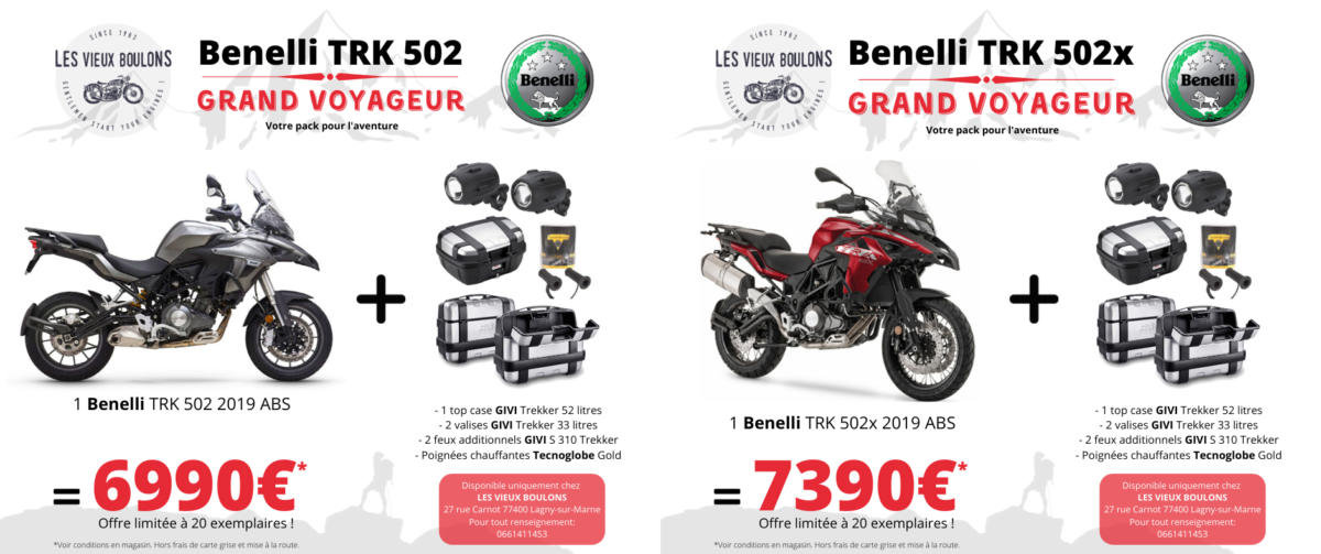 trk 502 ET 502 X LES VIEUX BOULONS PACK VOYAGEUR